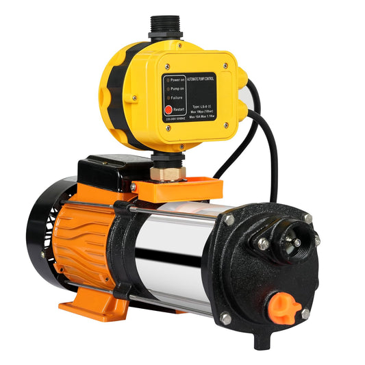 Oppsbuy 2500W High Pressure Pumps with Controller 12600L/Hr Garden Irrigation