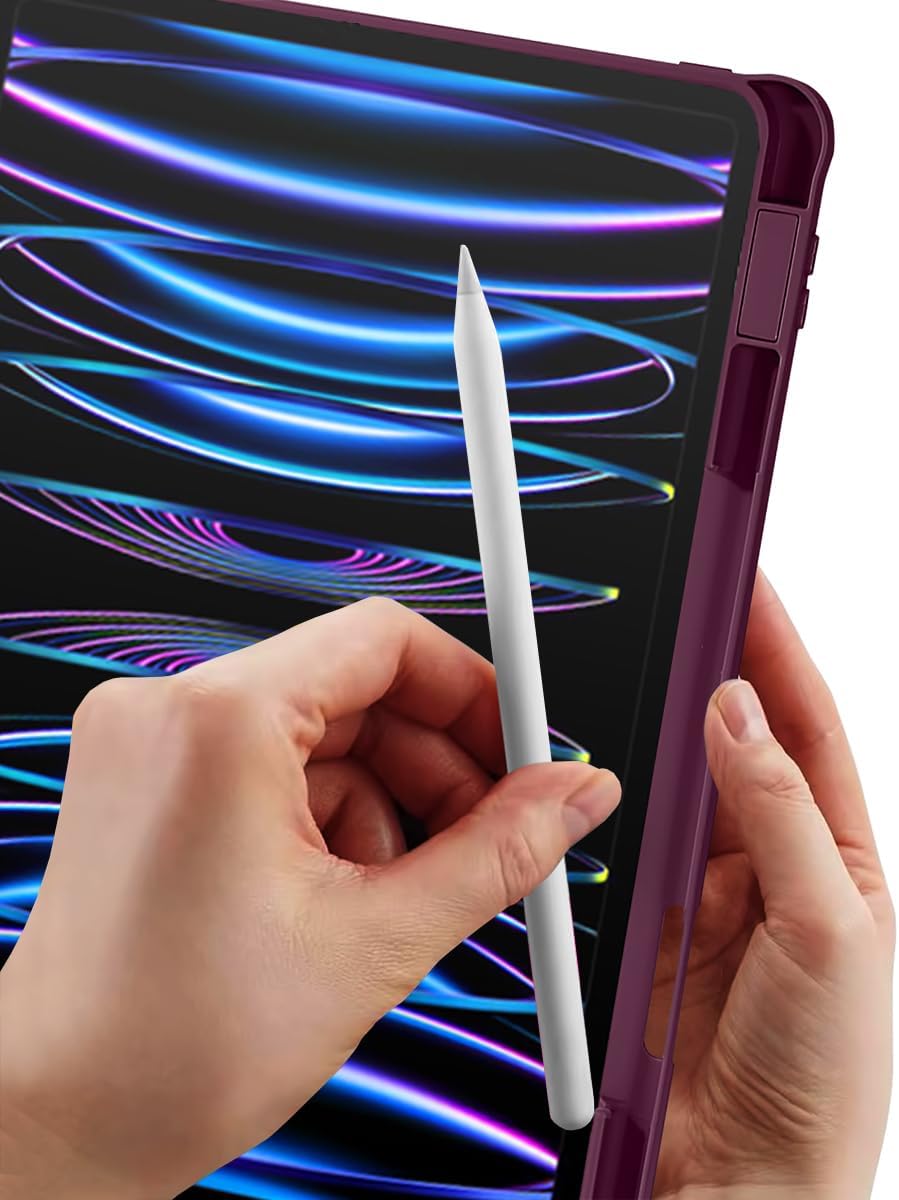 NanHou 360° Cases Rotating Protective iPad Pro 11" Soft TPU Case, Violet NEW