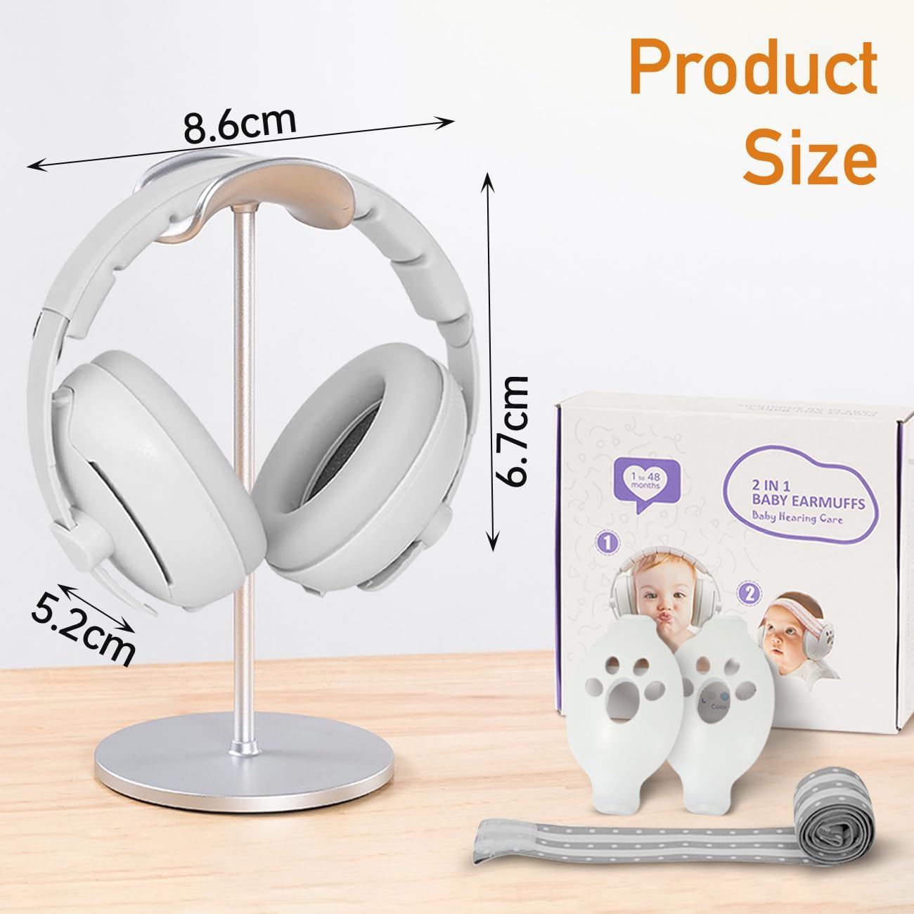 SENYUZHU Noise Hearing Protection Earmuffs Protection Earmuffs 2-in-1 NEW
