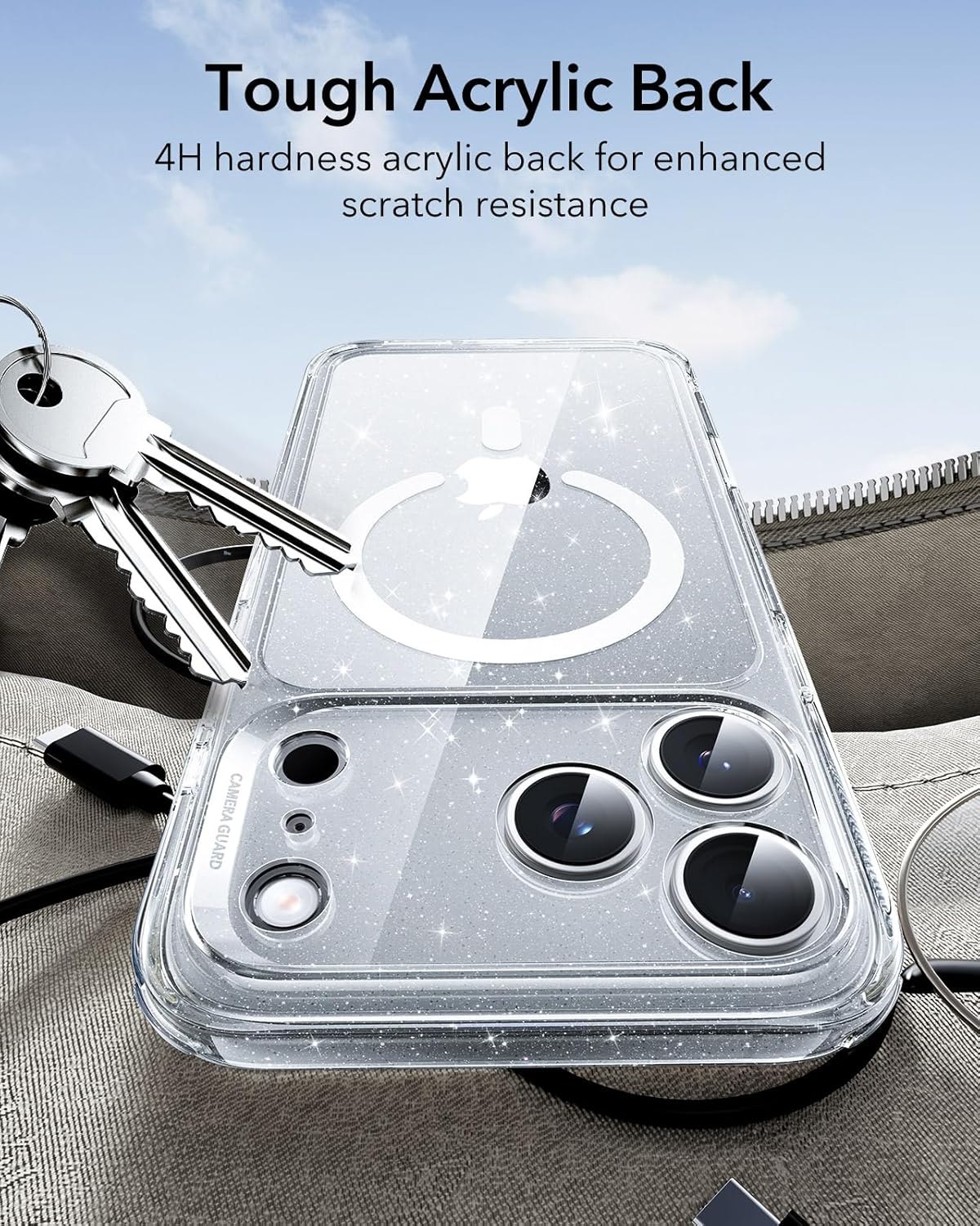 ESR Basic Cases Camera Control Cover Compatible with MagSafe Access B-Clear NEW