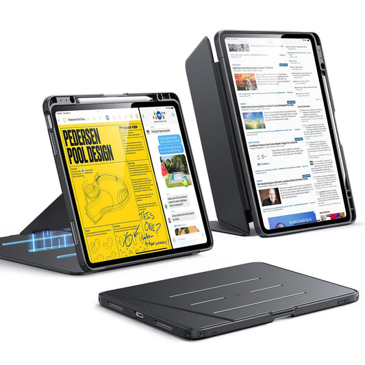 ESR Vertical Cases Stand Cover for iPad Air 13 Inch Tablet Case in Black NEW