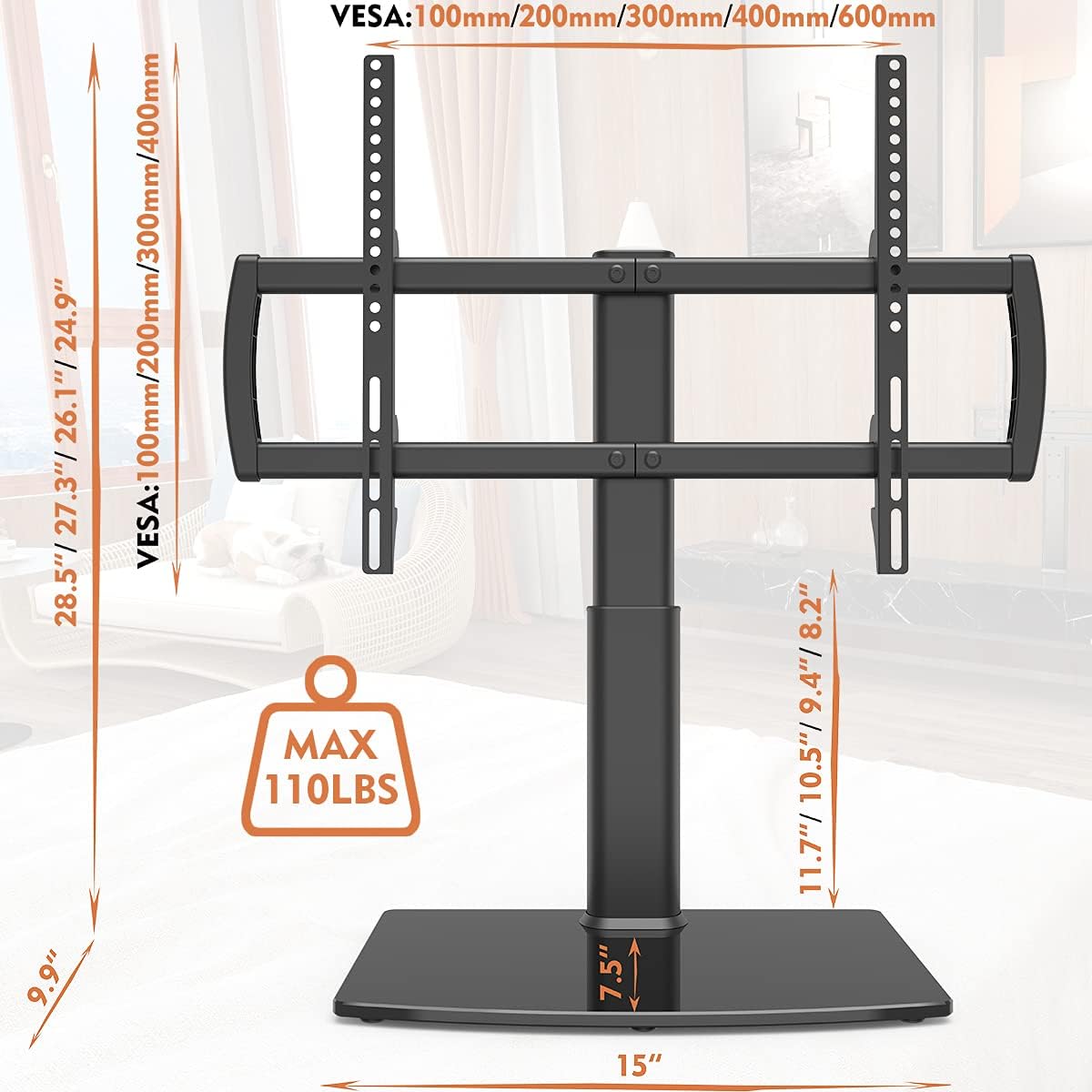 Hemudu Universal TV Wall & Ceiling Mounts TV Stand Tabletop Mount for 32 DEMO