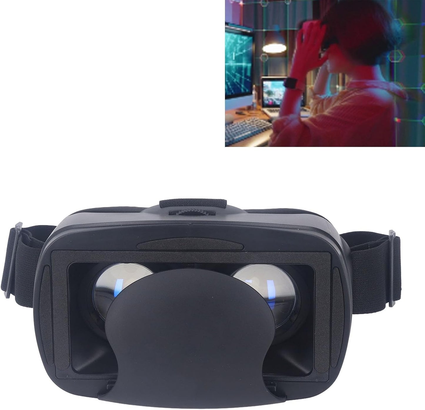 Pomya Virtual Reality Headset 120 Degree Wide Angle Panoramic Video Glasses DEMO