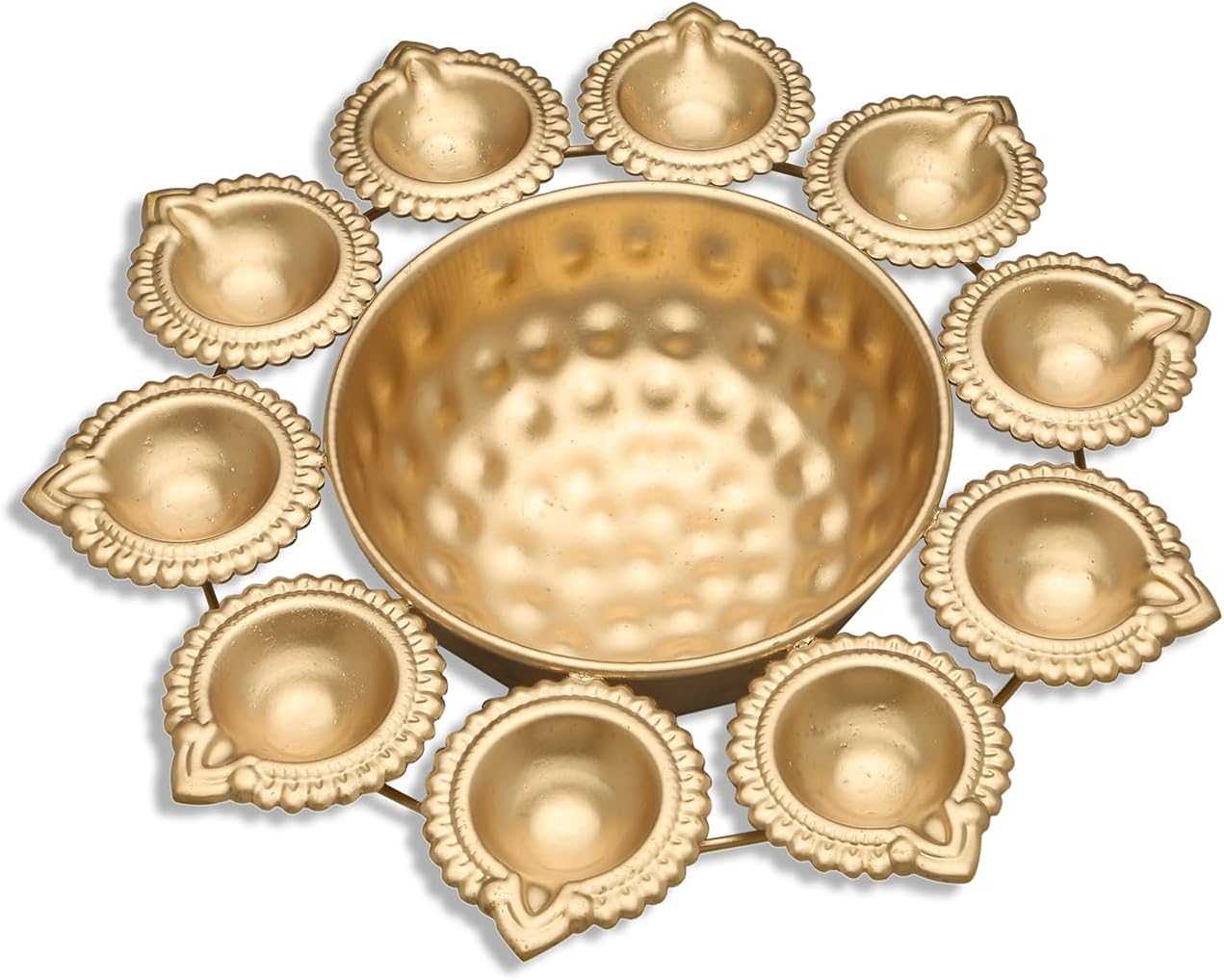 R Ayurveda Religious & Spiritual Items Copper Decorative Metal Diya NEW