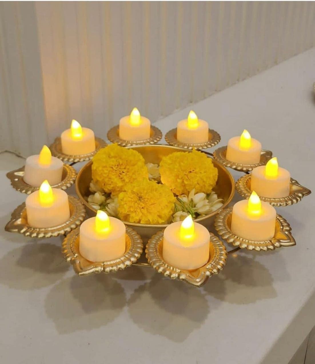 R Ayurveda Religious & Spiritual Items Copper Decorative Metal Diya NEW