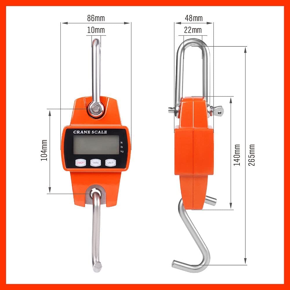 HORUSDY Digital Luggage Scales Crane Scale for Portable Hanging Luggage NEW