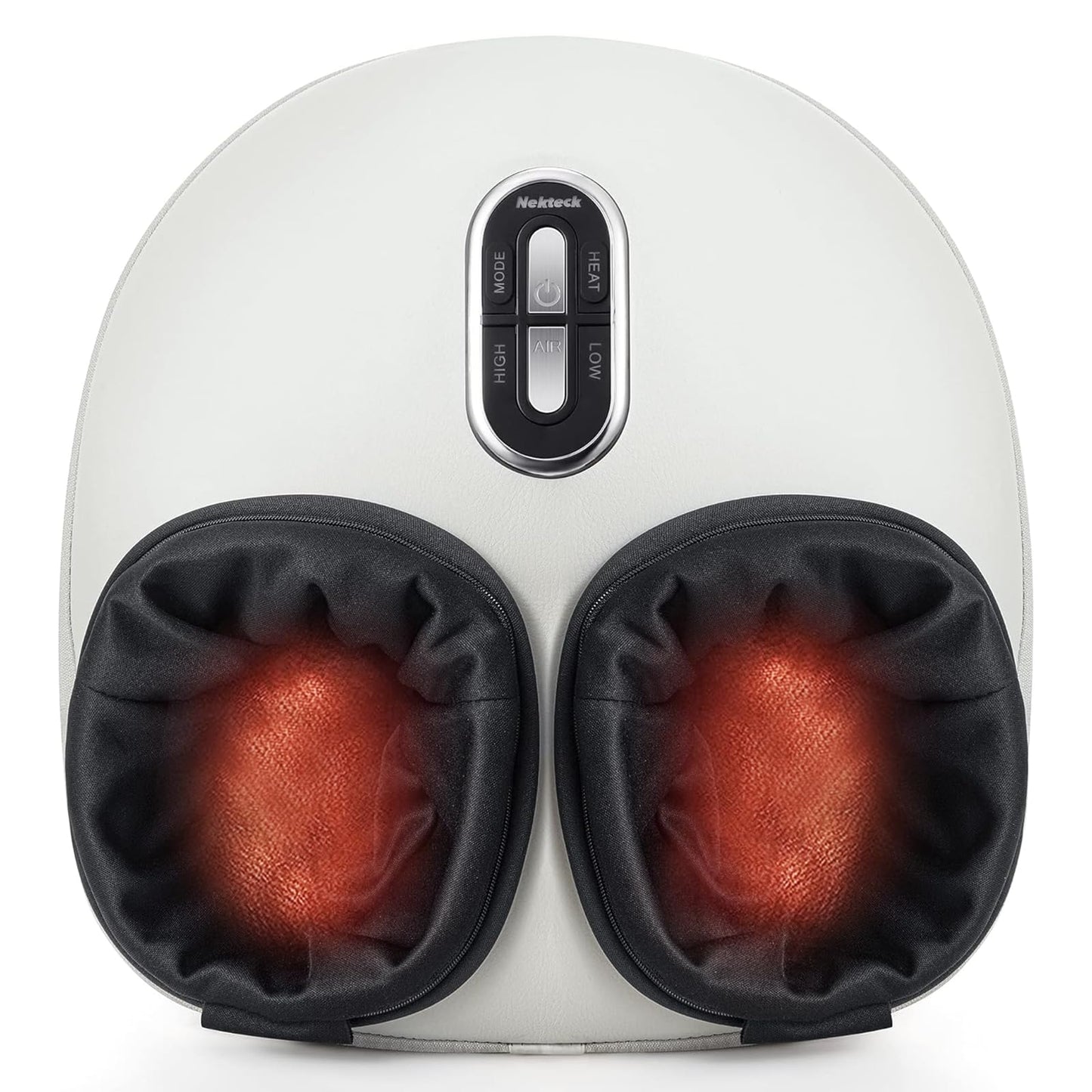 Nekteck Shiatsu Foot Massager with Heat, Air Compress, Beige, Upgraded DEMO