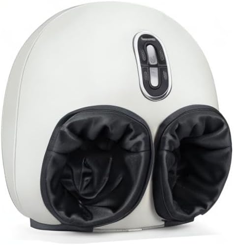 Nekteck Shiatsu Foot Massager with Heat, Air Compress, Beige, Upgraded DEMO