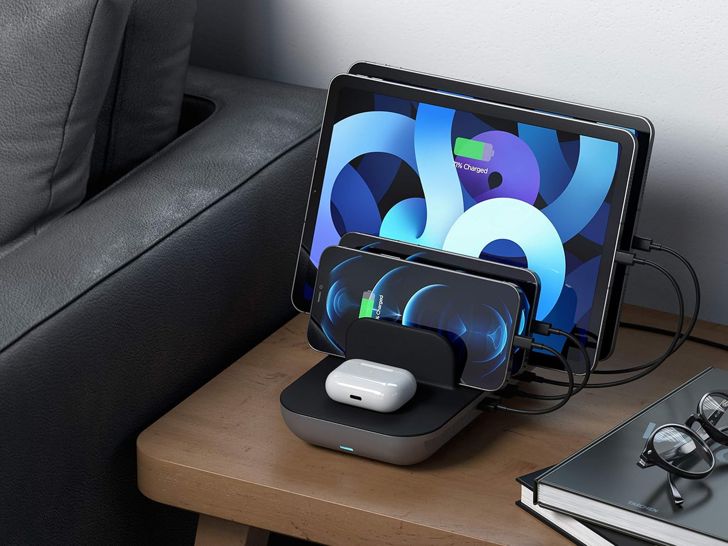 Satechi Multi-Device Wireless Charging Station for iPad Air/Pro, Black DEMO