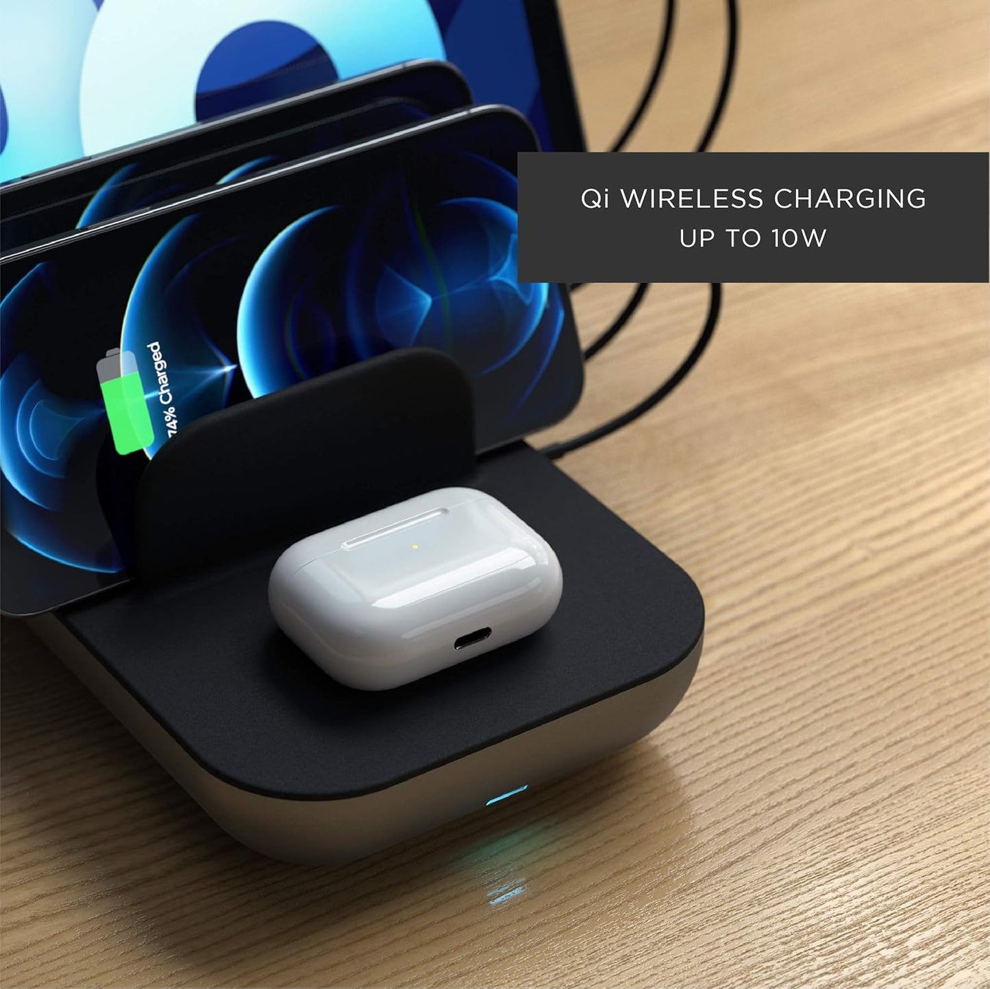 Satechi Multi-Device Wireless Charging Station for iPad Air/Pro, Black DEMO