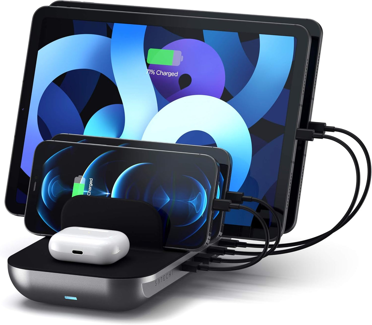 Satechi Multi-Device Wireless Charging Station for iPad Air/Pro, Black DEMO