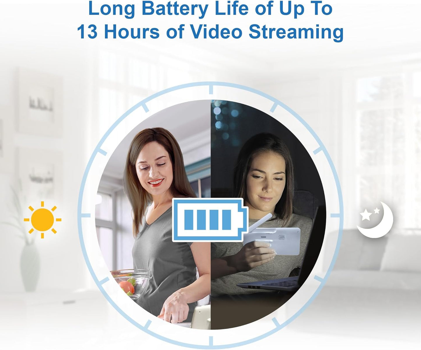 VTech RM7764HDV2 7" Smart HD Pan & Tilt Video Baby Monitor 2-Camera Remote DEMO