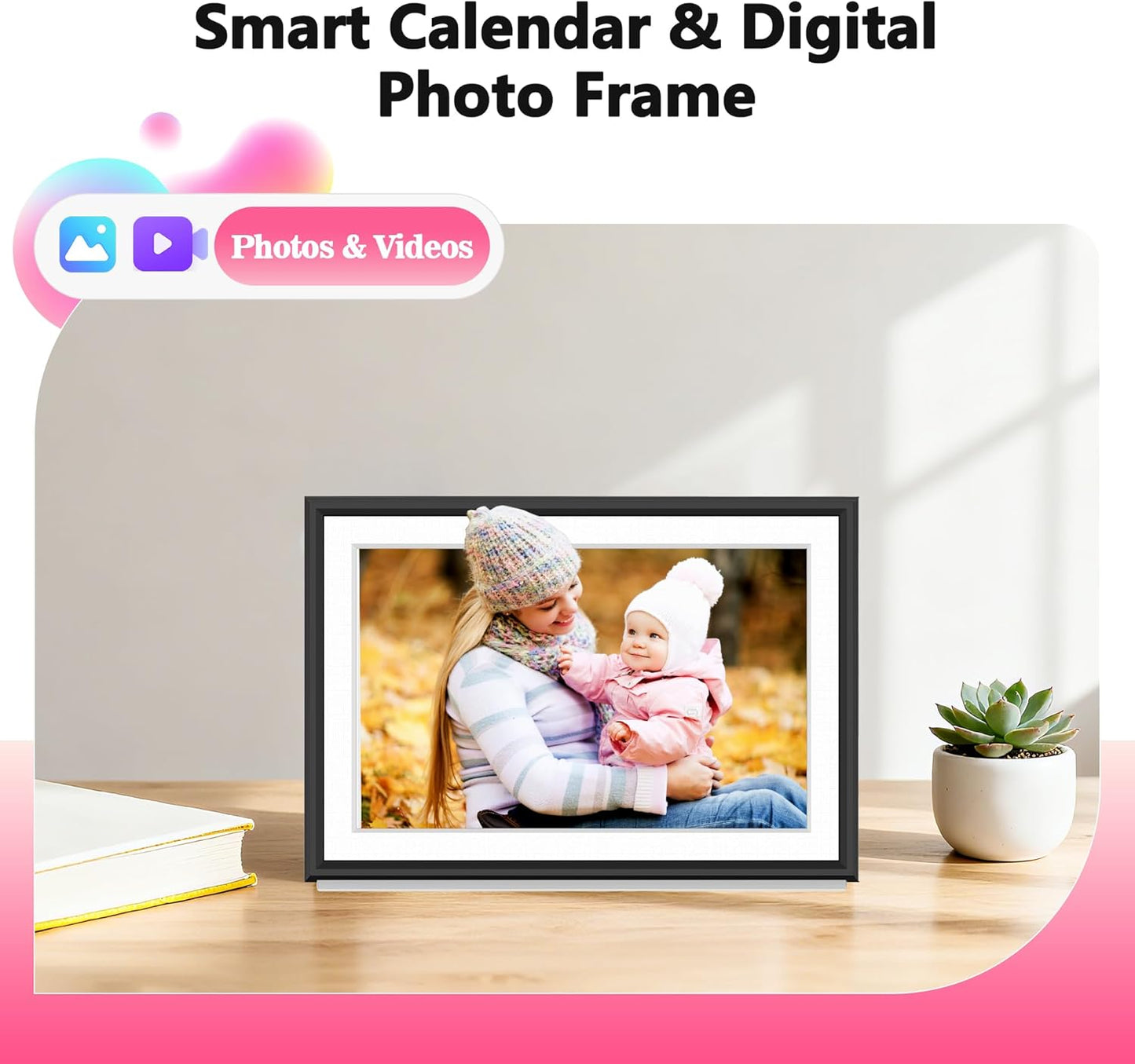 BIGASUO 10.1" Digital Calendar Full HD Touchscreen Smart Planner Wall DEMO