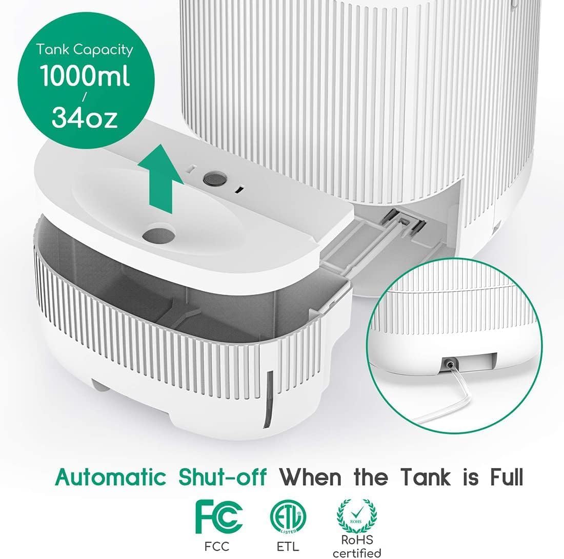 Afloia 2-in-1 Air Purifier and Dehumidifier with True HEPA Filter, Off DEMO