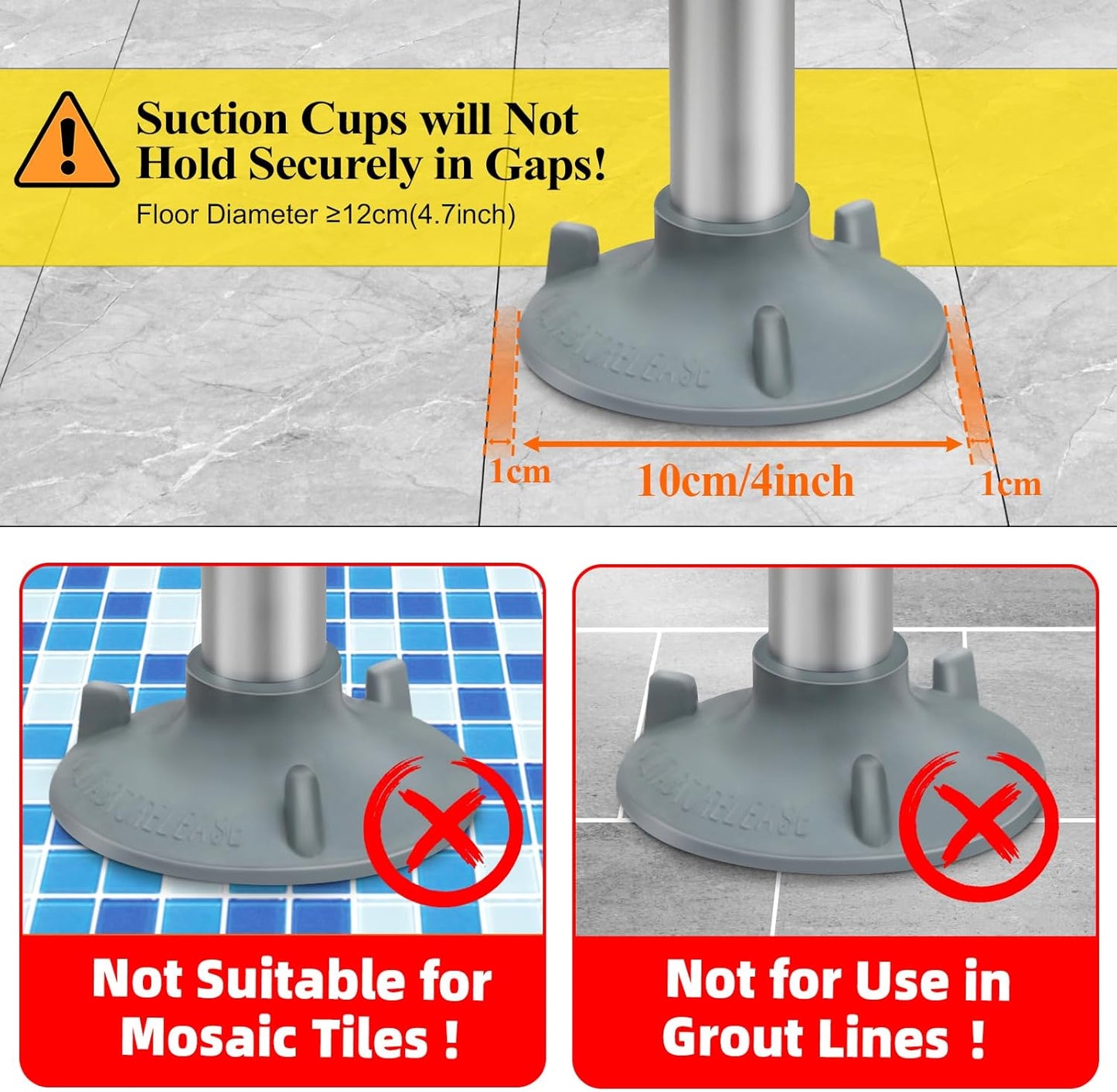 DePango Adjustable Handicap Toilet Safety Rails with Handles Bathroom DEMO