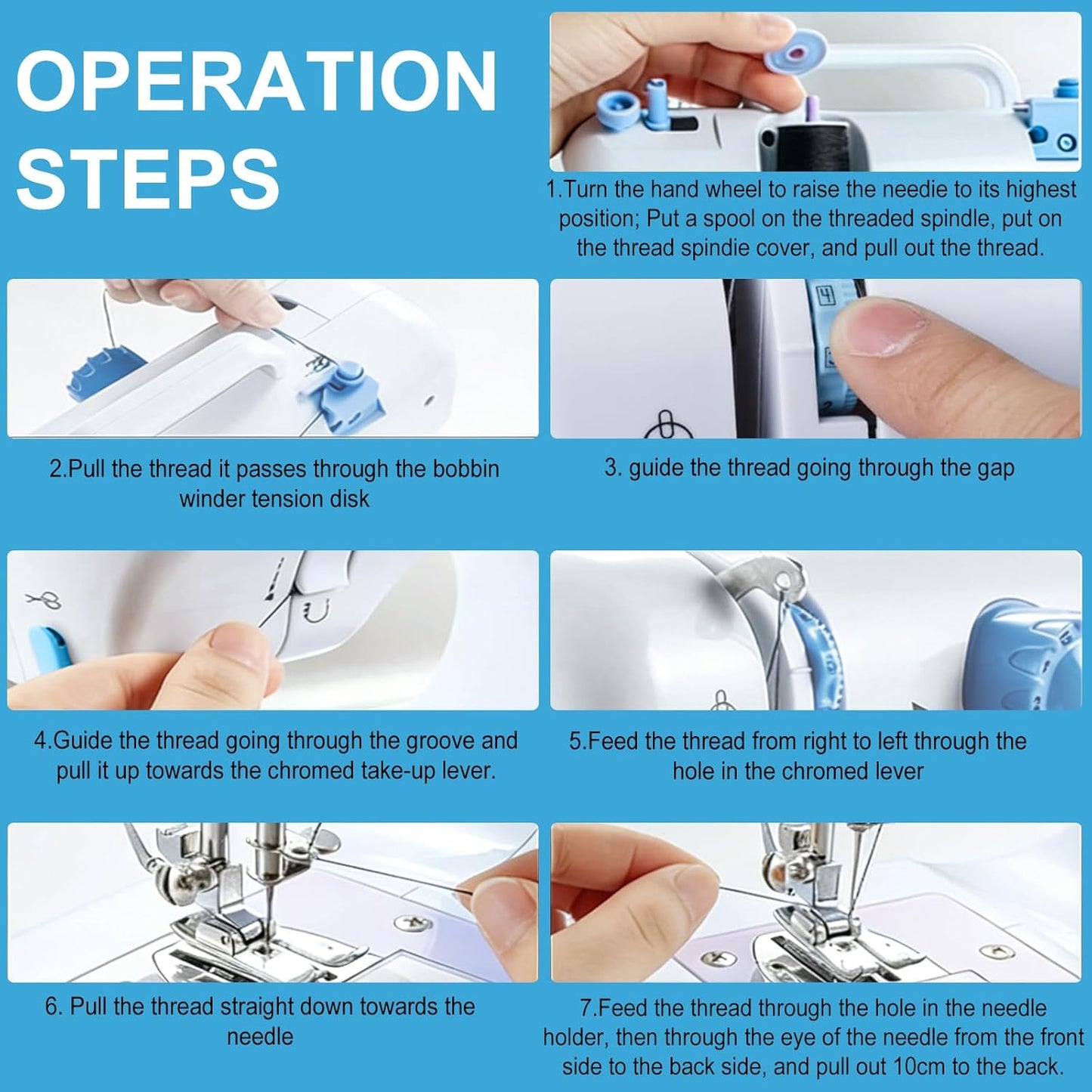Beslike Mini Electric Sewing Machine for Beginners & Professionals 54 PCS DEMO