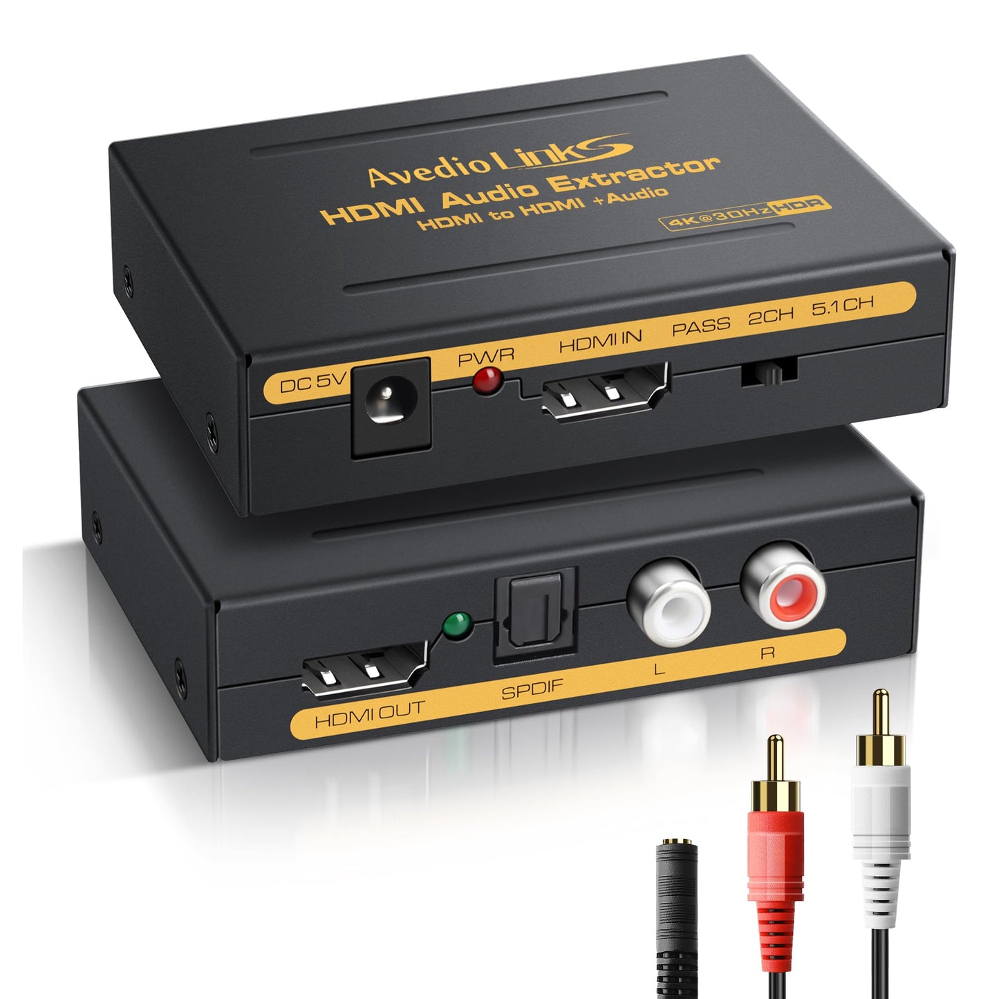 avedio links 4K HDMI Audio Extractor Splitter 1080P Video Converter for NEW