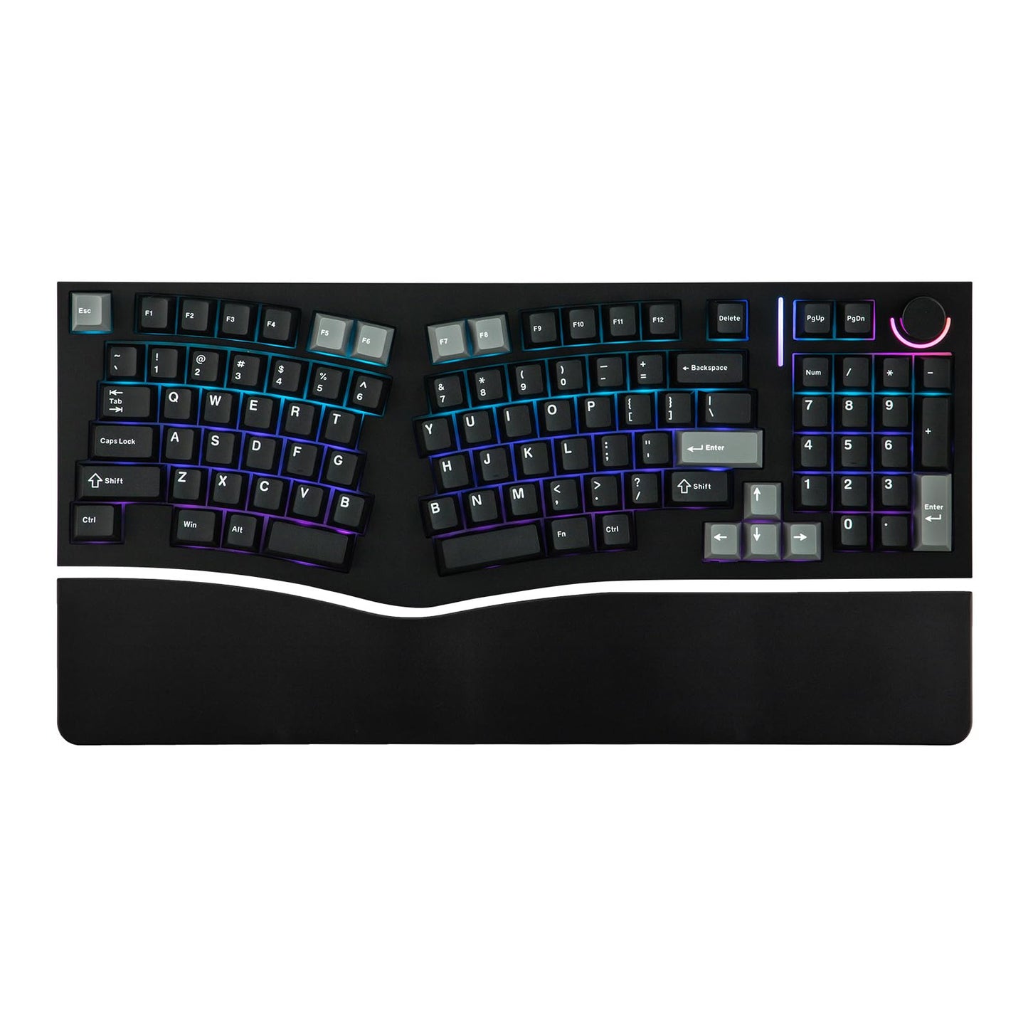 MechLands Ergonomic 98-Key Custom Mechanical Gaming Keyboard in Black DEMO