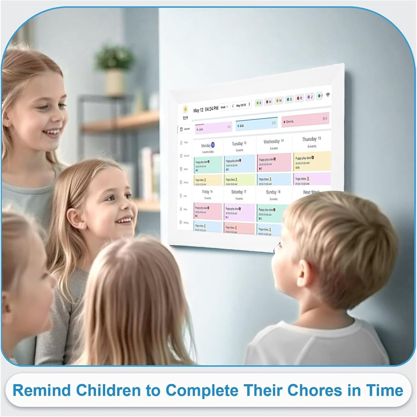 Generic Wall Planner Electronic Calendar Chore Chart Organizer for Home DEMO