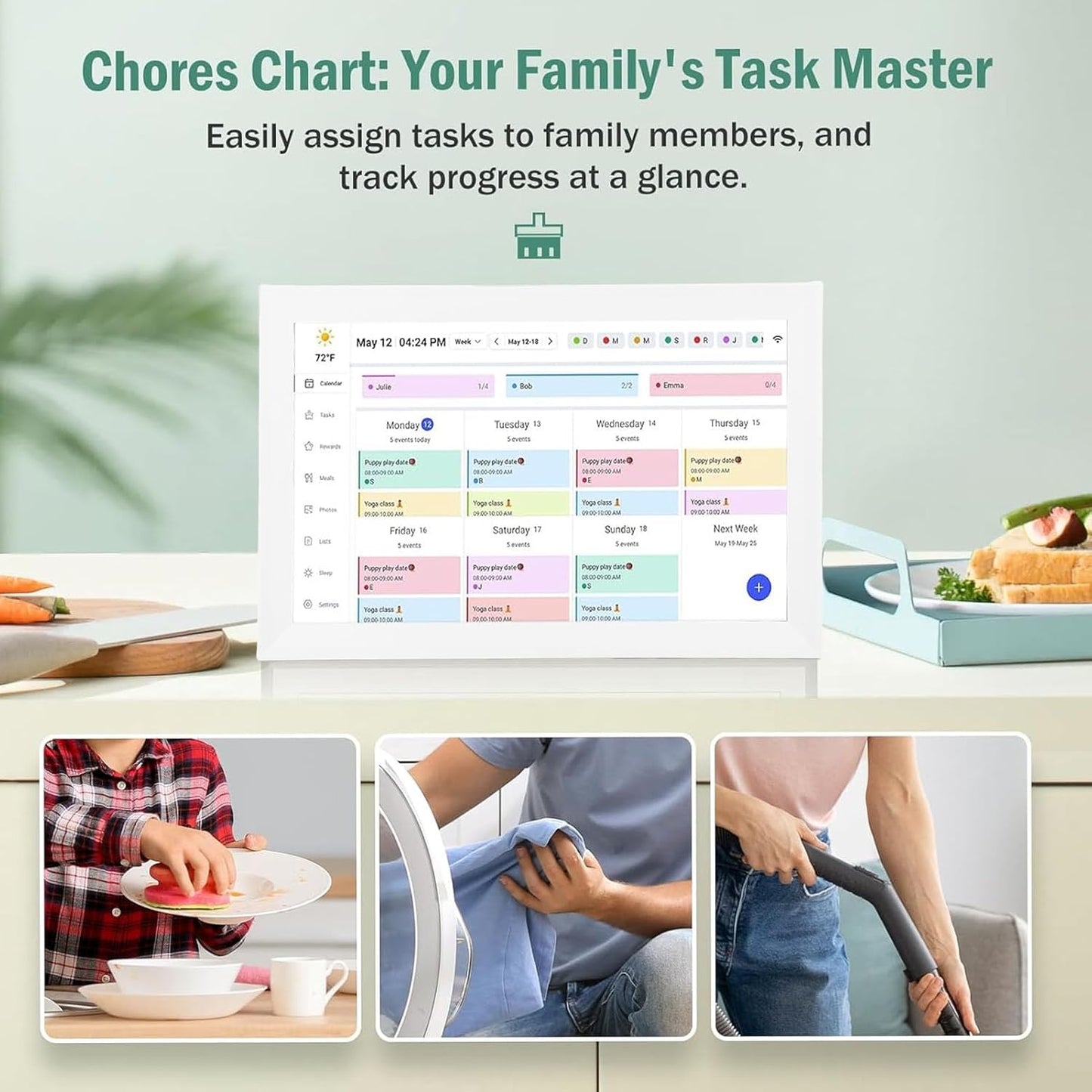 Generic Wall Planner Electronic Calendar Chore Chart Organizer for Home DEMO