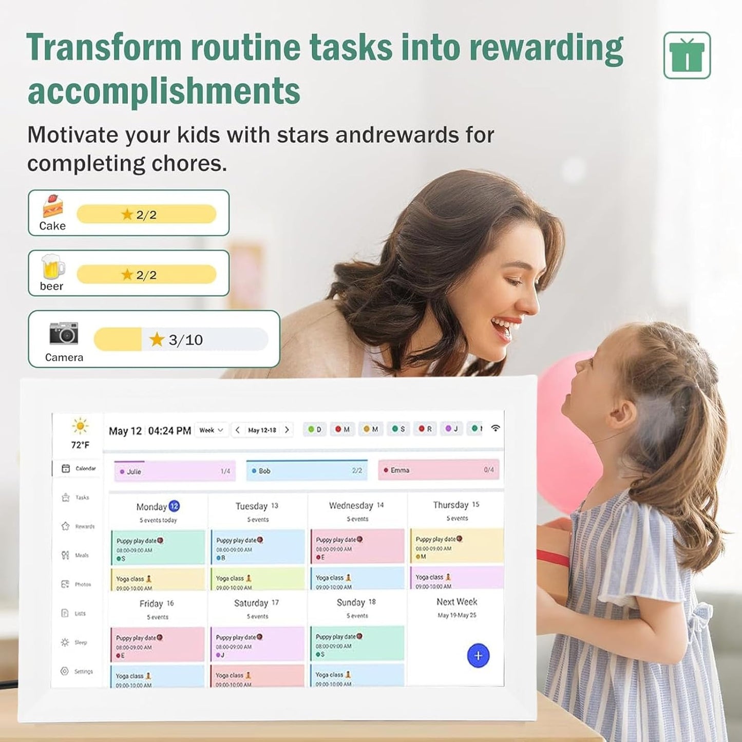 Generic Wall Planner Electronic Calendar Chore Chart Organizer for Home DEMO