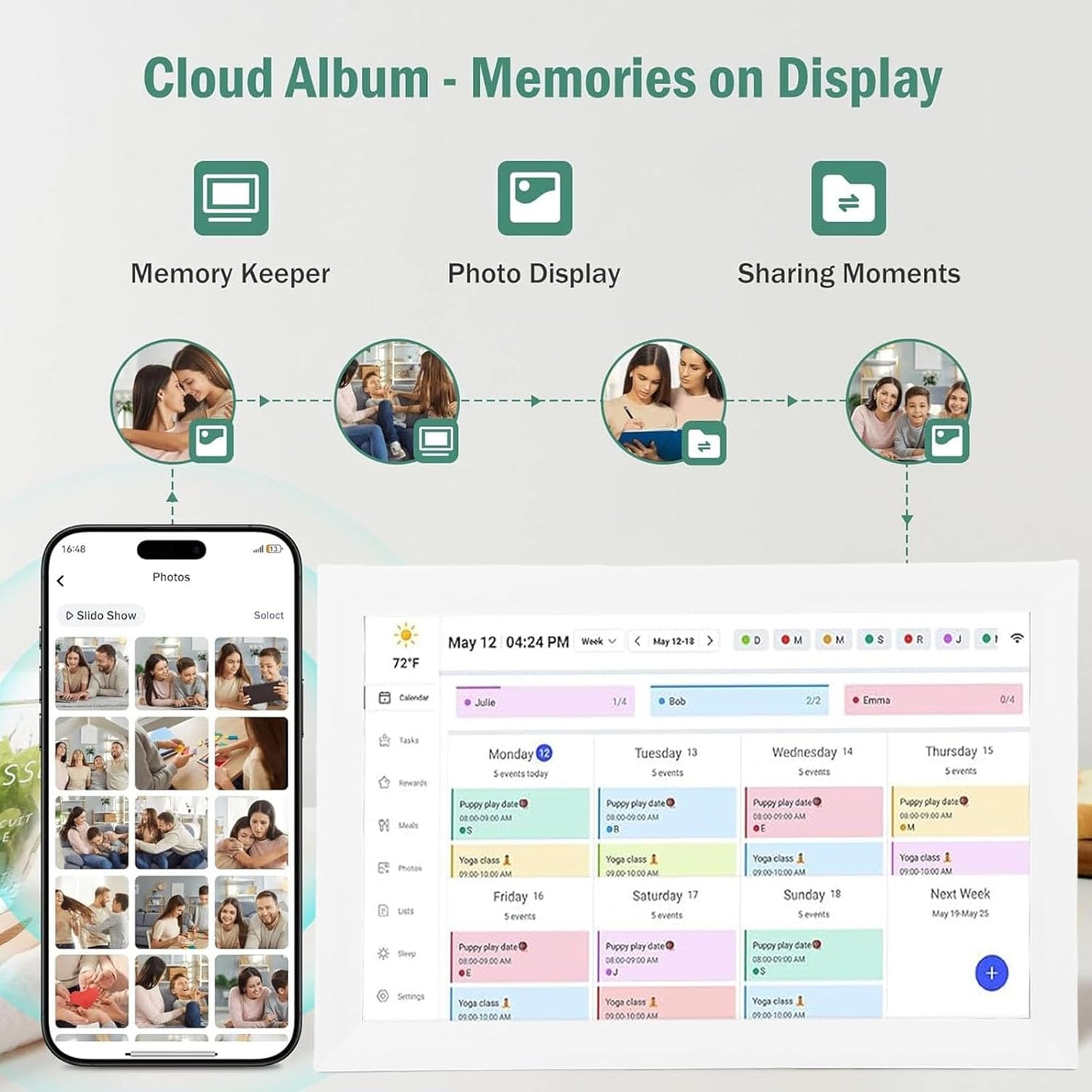 Generic Wall Planner Electronic Calendar Chore Chart Organizer for Home DEMO