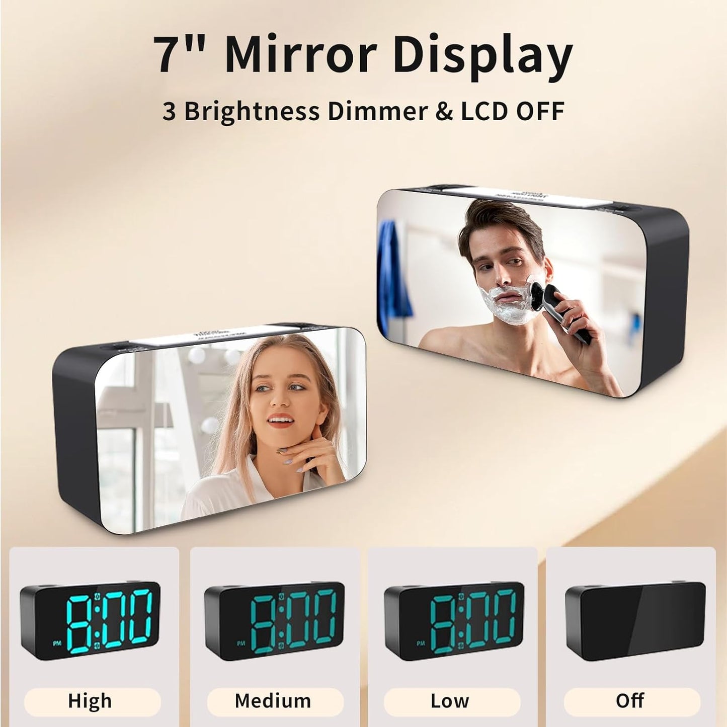 Allivoox Extra Loud Vibrating Alarm Clock for Heavy Sleepers Hearing DEMO