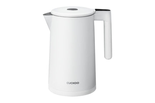 CUCKOO Electric Kettle with Simple Touch Temperature Control, White, 1.0L DEMO
