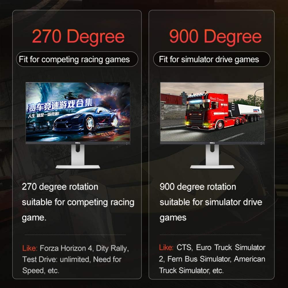 PXN V900 PC Racing Wheel Universal USB Car Sim 270/900 Degree Steering DEMO