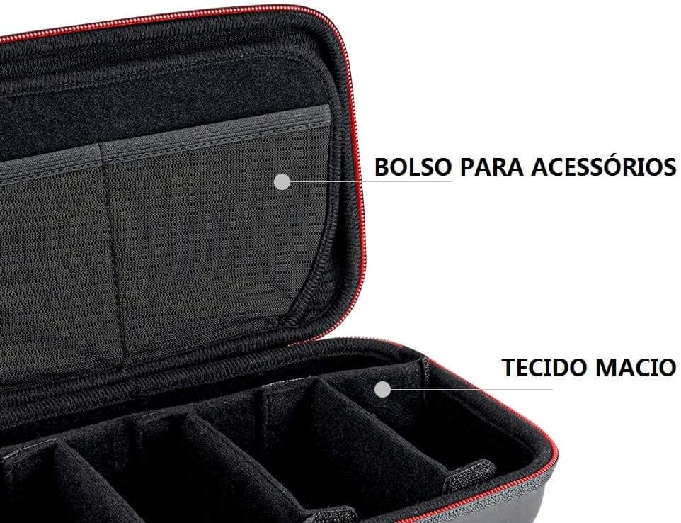 TELESIN Portable Waterproof Carrying Case Adjustable Space Camera Size 240 NEW