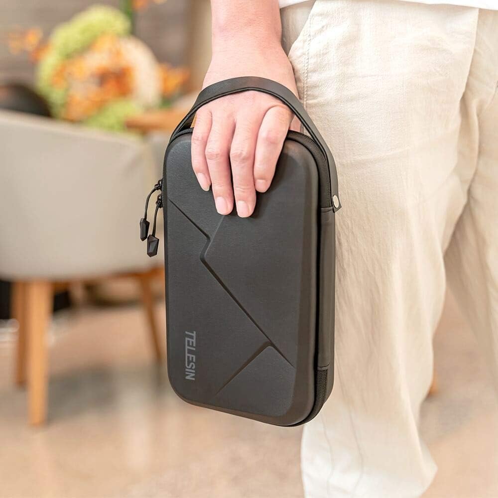 TELESIN Portable Waterproof Carrying Case Adjustable Space Camera Size 240 NEW