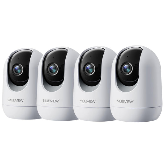MUBVIEW Pet Camera with Phone App Indoor Security 2.4/5GHz WiFi 4 Pack DEMO