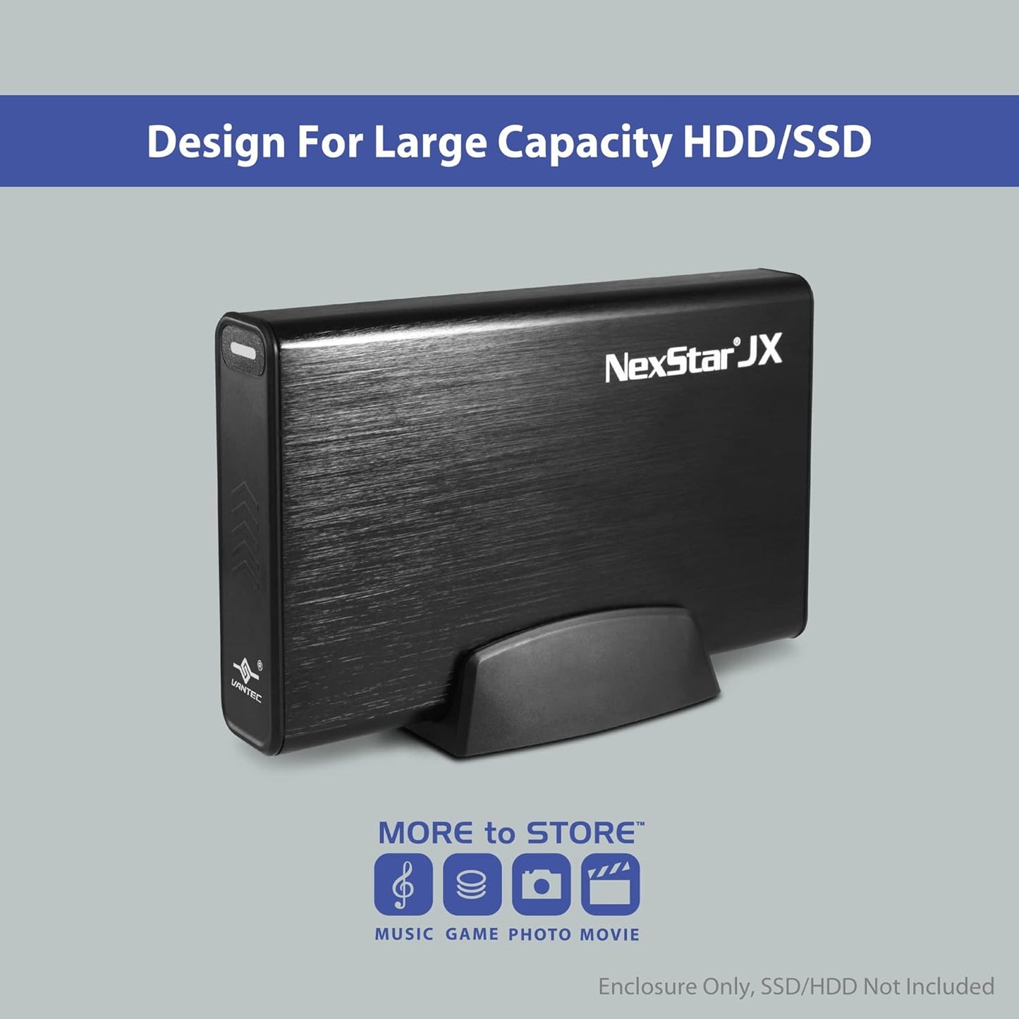 Vantec NexStar USB 3.2 Gen1x1 External SATA III HDD SSD Enclosure Black DEMO