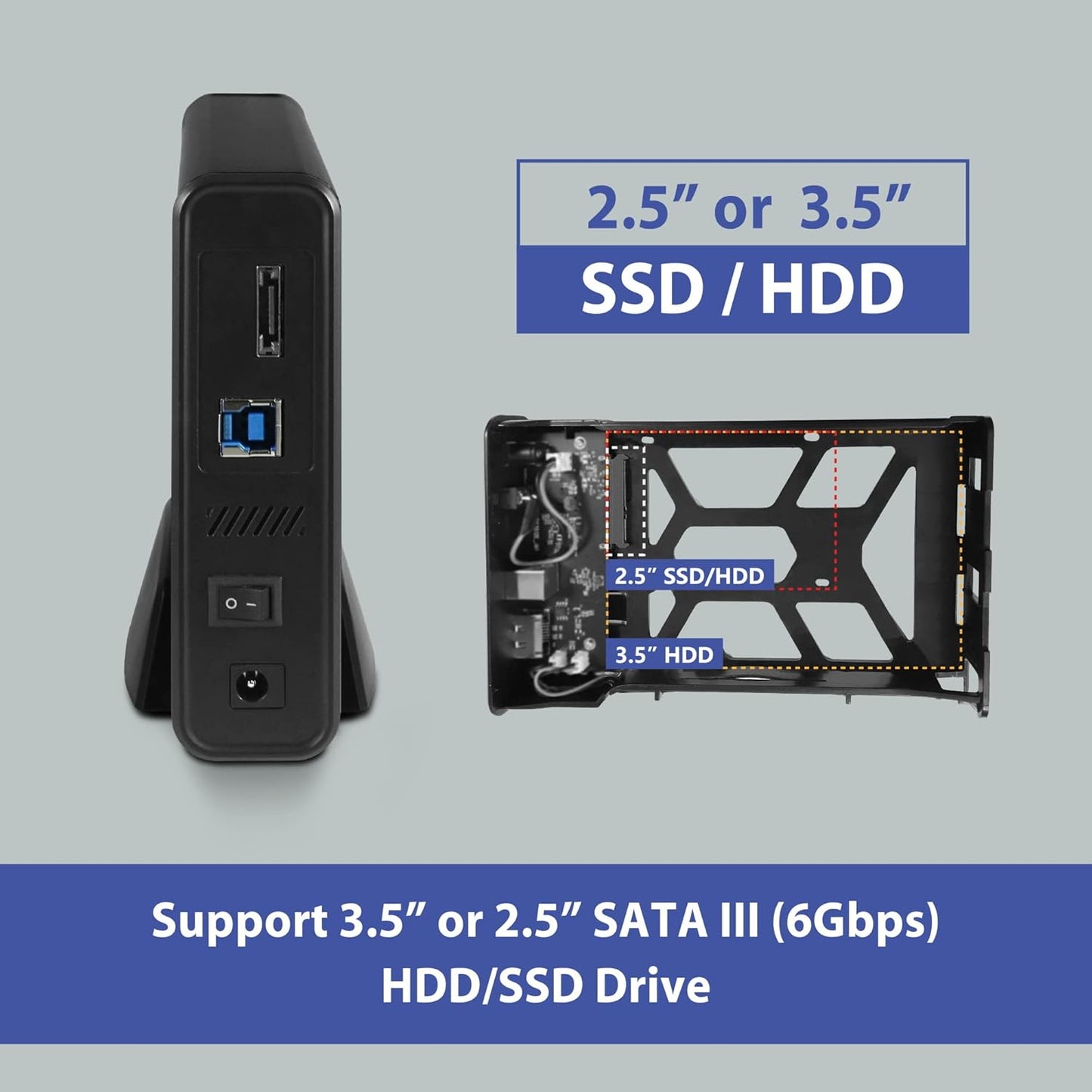 Vantec NexStar USB 3.2 Gen1x1 External SATA III HDD SSD Enclosure Black DEMO