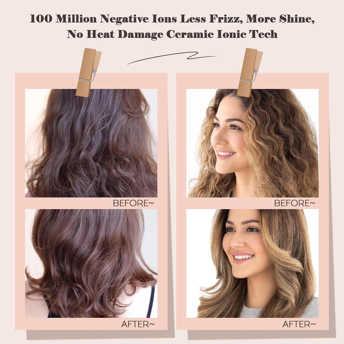 Madremía Hot Air Stylers Dual Voltage Hair Dryer Travel Brush Curler DEMO