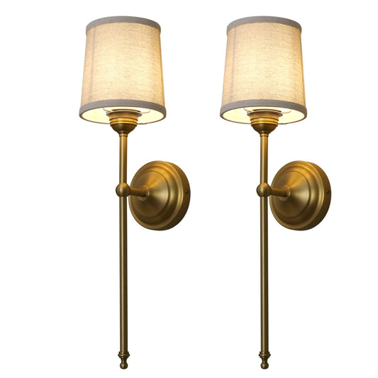 Buyee Rustic Vintage Linen Wall Sconce Lighting Indoor Fixture Decor DEMO