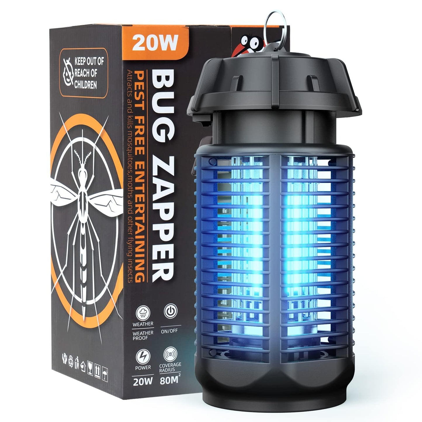 Anyuainiya Electric Mosquito Zapper Trap with Switch Extra Brightness DEMO