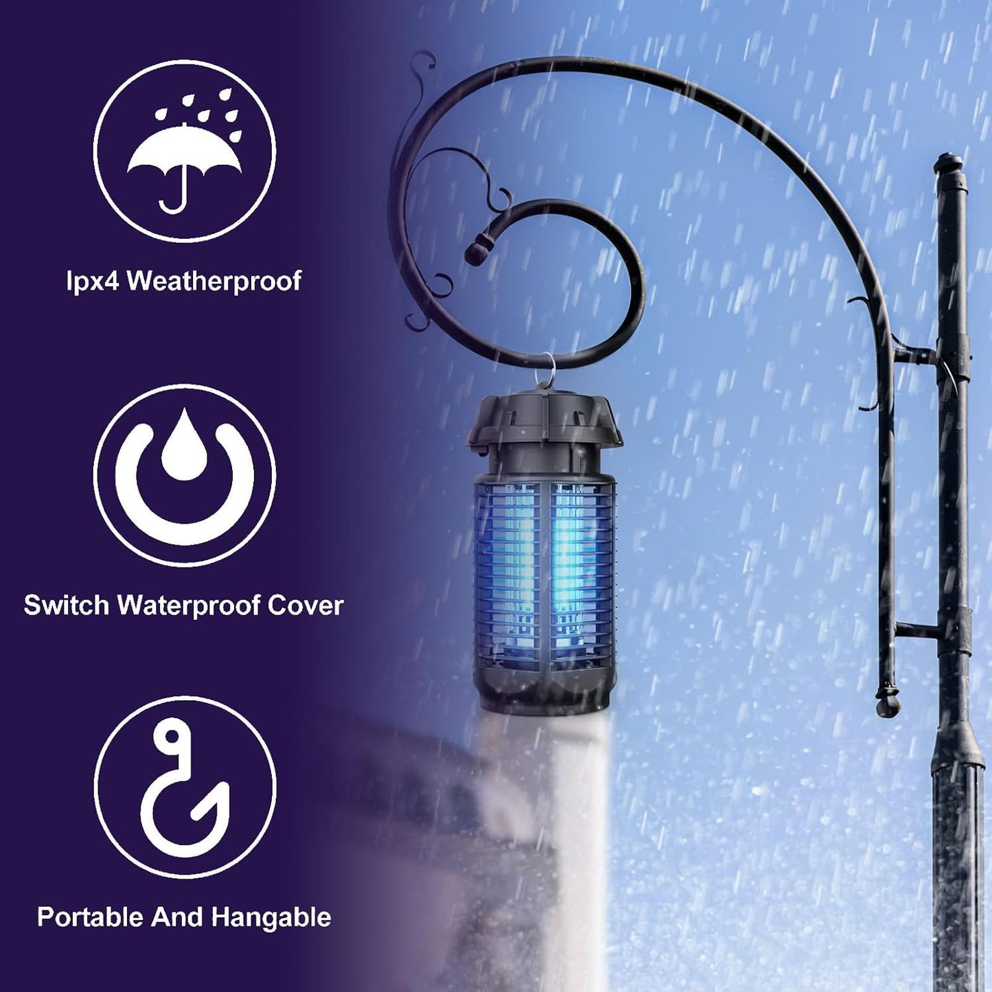 Anyuainiya Electric Mosquito Zapper Trap with Switch Extra Brightness DEMO