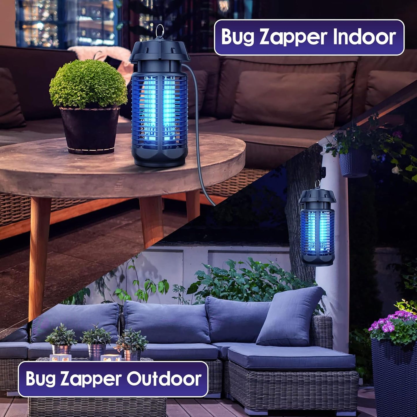 Anyuainiya Electric Mosquito Zapper Trap with Switch Extra Brightness DEMO