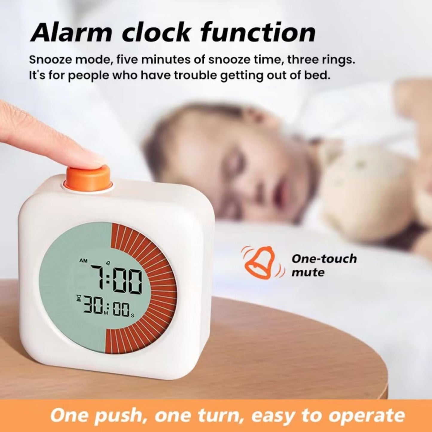 XINHEFENG 60-Minute Countdown Timer Digital Visual Time Management Tool DEMO