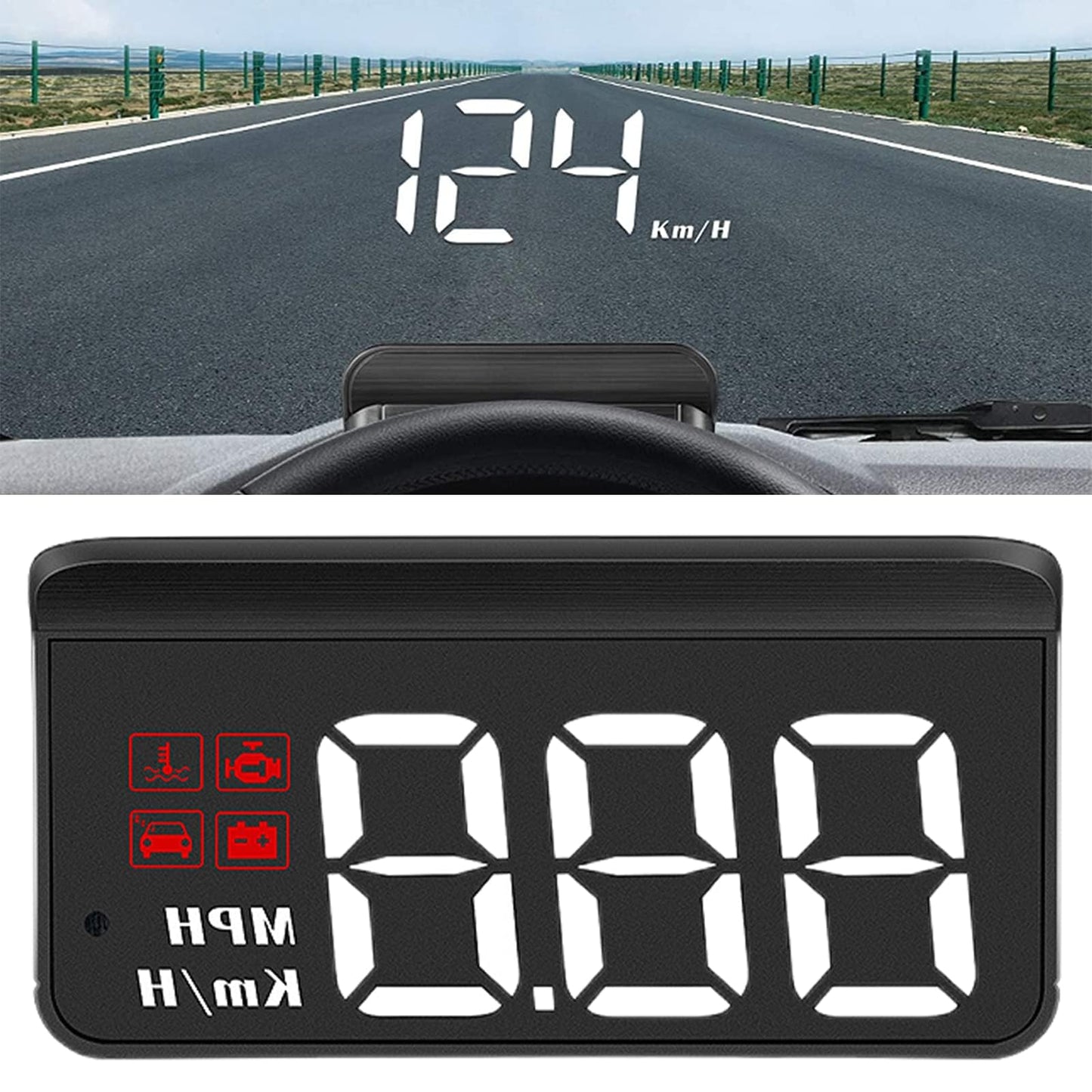 WOOYOOTE Head Up Display Windshield Projector Upgrade Accessories Black DEMO