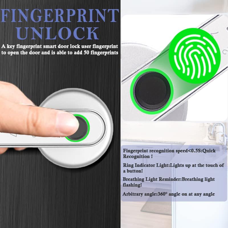 WAH LIN PARTS Fingerprint Smart Door Lock Keyless Entry Combination DEMO