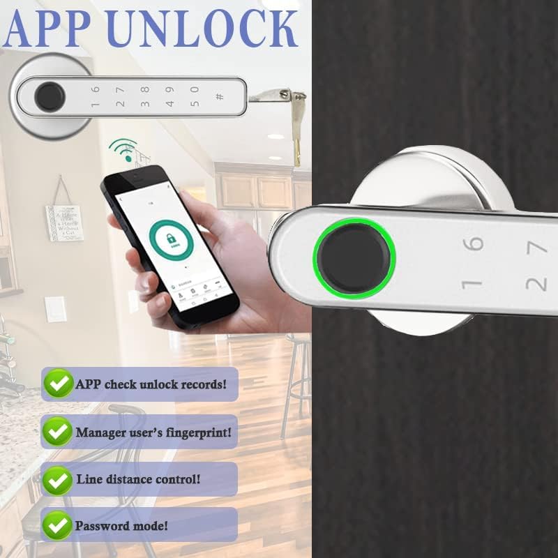WAH LIN PARTS Fingerprint Smart Door Lock Keyless Entry Combination DEMO