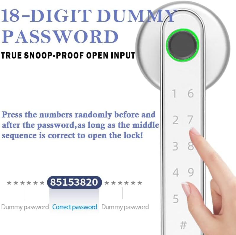 WAH LIN PARTS Fingerprint Smart Door Lock Keyless Entry Combination DEMO