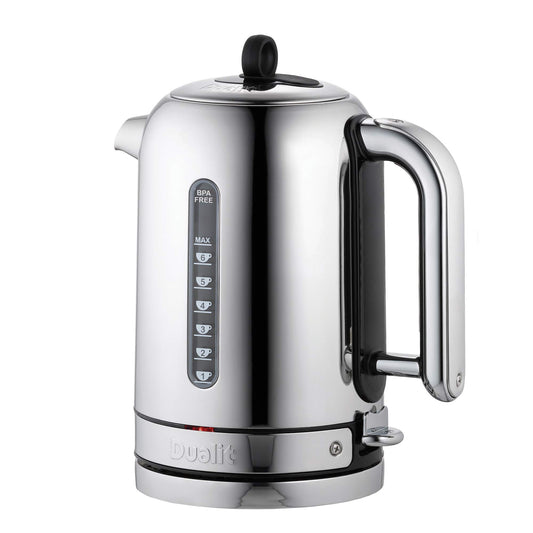 Dualit Classic Electric Kettle, Polished Stainless Steel, Quiet Boiling DEMO