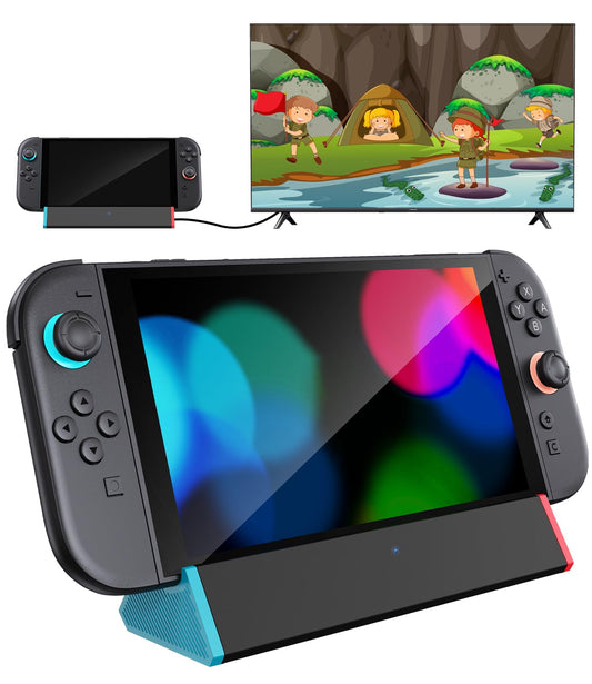 Antank S3 MAX Portable TV Dock for Nintendo Switch 2 with 4K@12 Red Blue DEMO