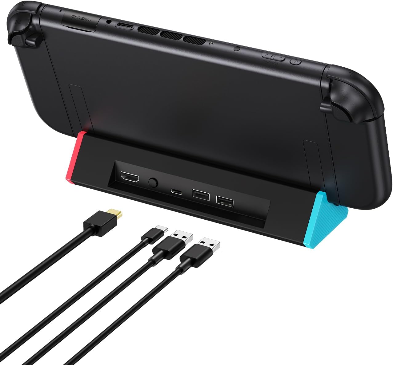 Antank S3 MAX Portable TV Dock for Nintendo Switch 2 with 4K@12 Red Blue DEMO