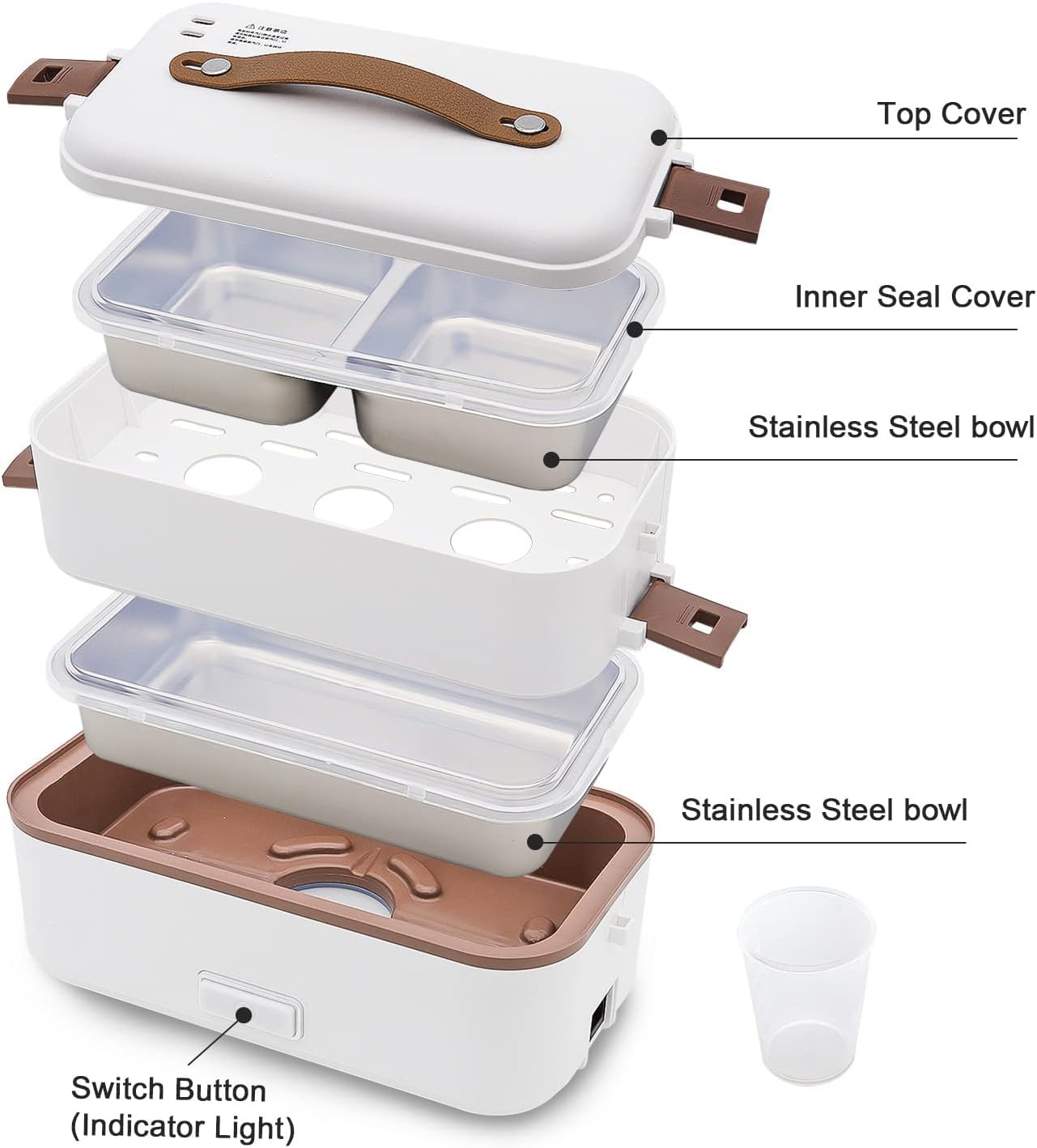 iodoo Portable Electric Lunch Box Food Warmer for Home, Office, School - DEMO