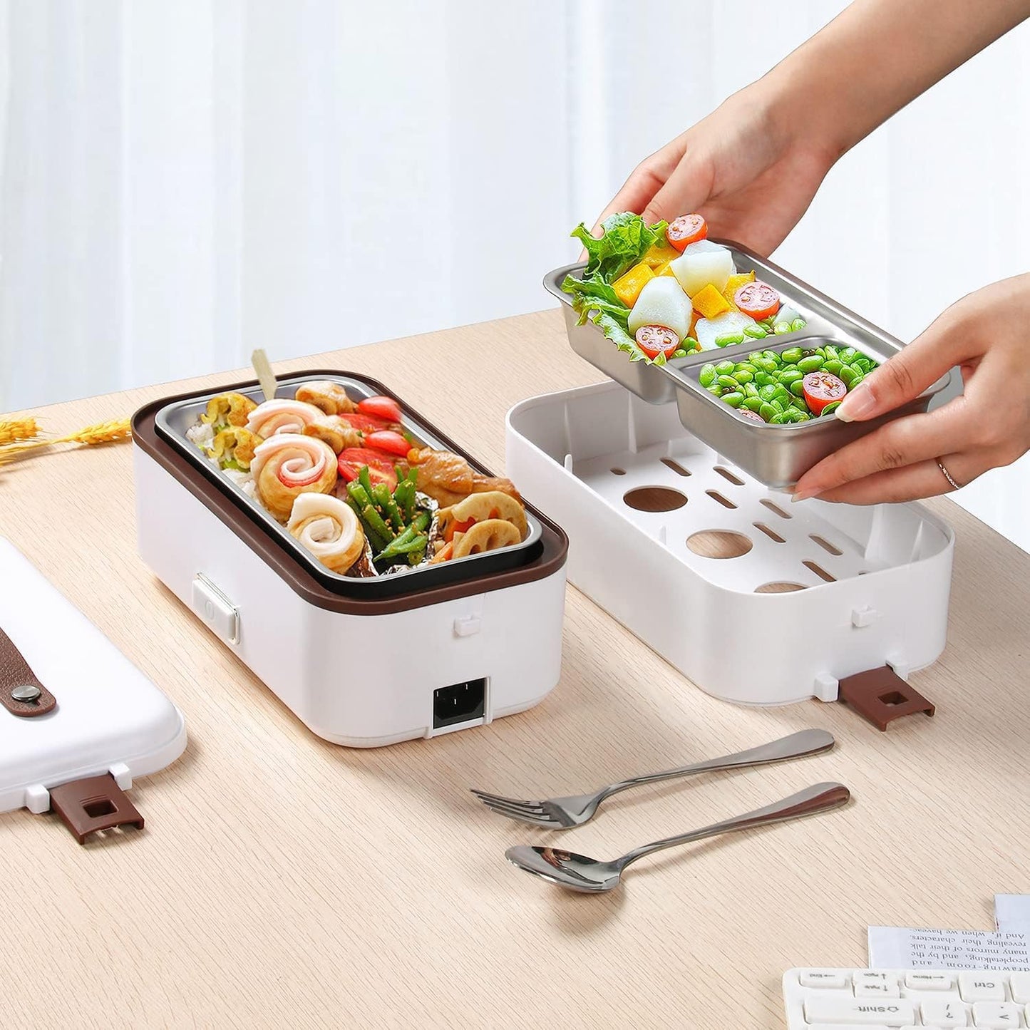 iodoo Portable Electric Lunch Box Food Warmer for Home, Office, School - DEMO