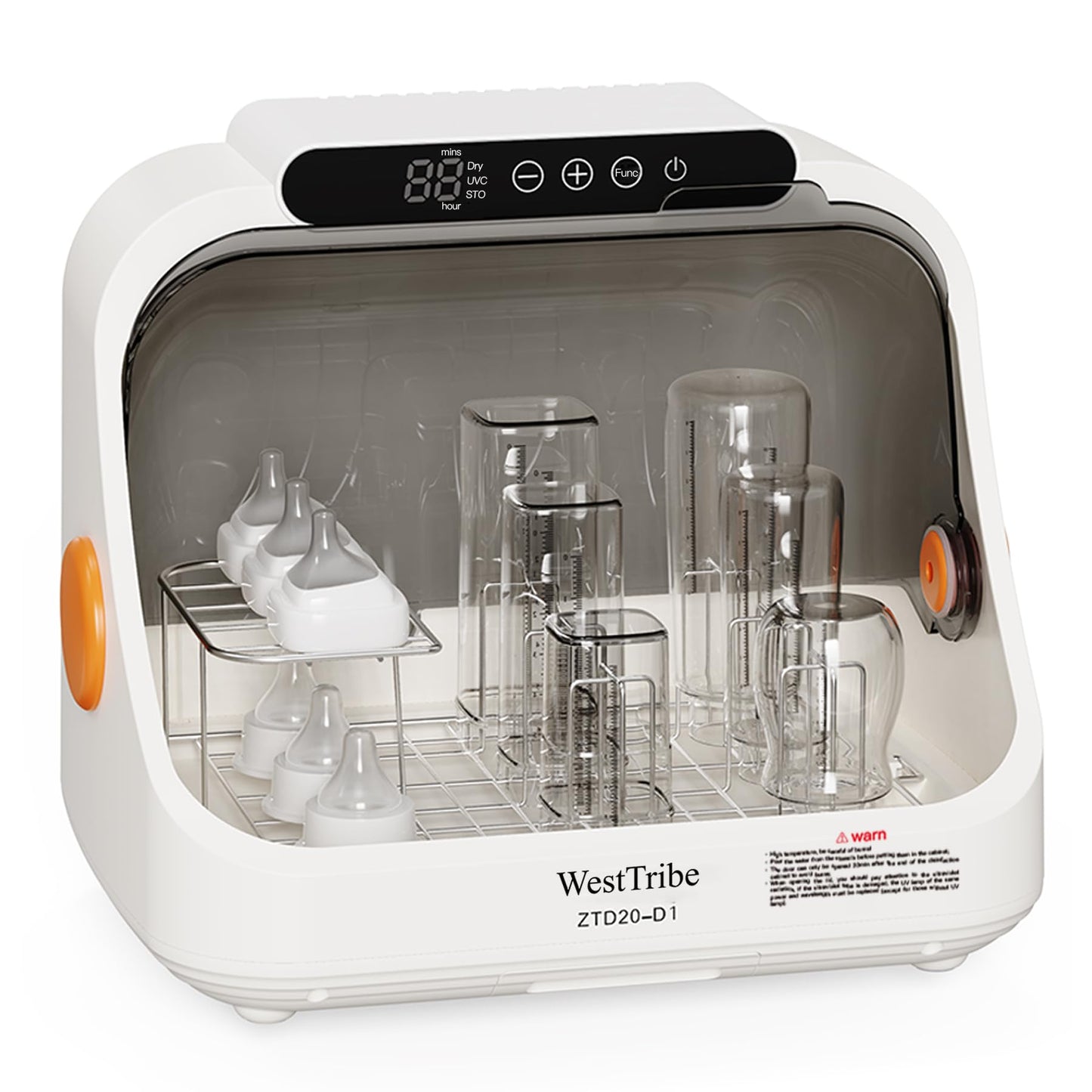 WestTribe 20L Baby Bottle Steriliser UV Sterilization 3-in-1 Function Large DEMO